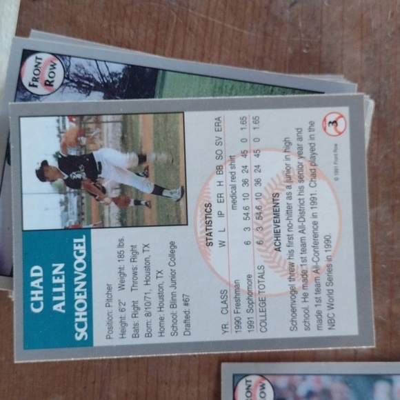 Front Row 1991 Draft Picks Set Baseball Card with Certificate - Picture 2 of 3